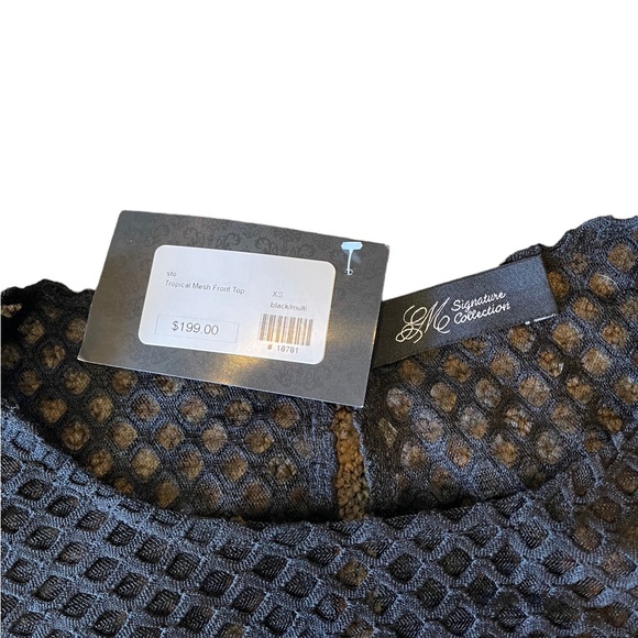 Floral Colorful Mesh Peplum Top - Picture 8 of 13